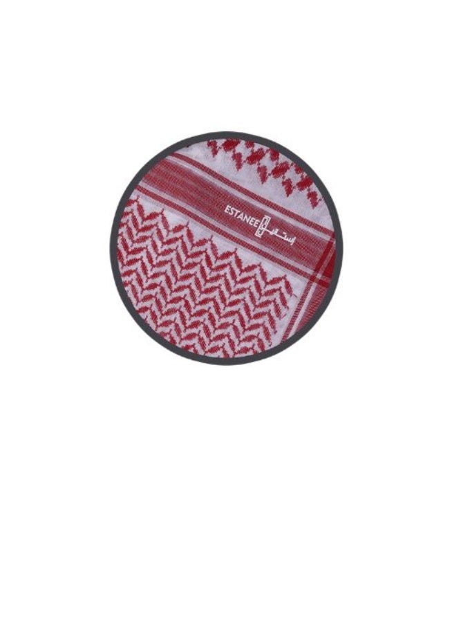 Estaneel Men's red estaneel shemagh 309R - Image 4